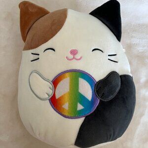 Cam The Calico Cat With Peace Sign Squishmallow 8"
